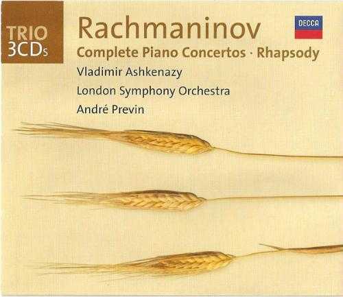 Ashkenazy, Previn: Rachmaninov - Complete Piano Concertos, Rhapsody (3 CD, FLAC)