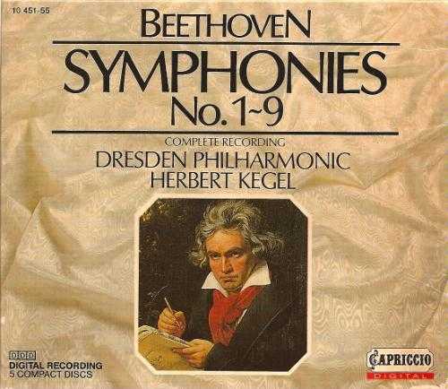 Kegel: Beethoven - Symphonies No.1-9 (5 CD box set, APE)