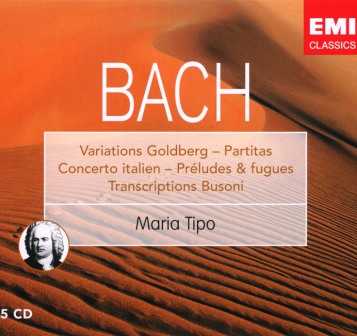 Maria Tipo: Bach - Partitas, Variations Goldberg etc. (5 CD box set, FLAC)