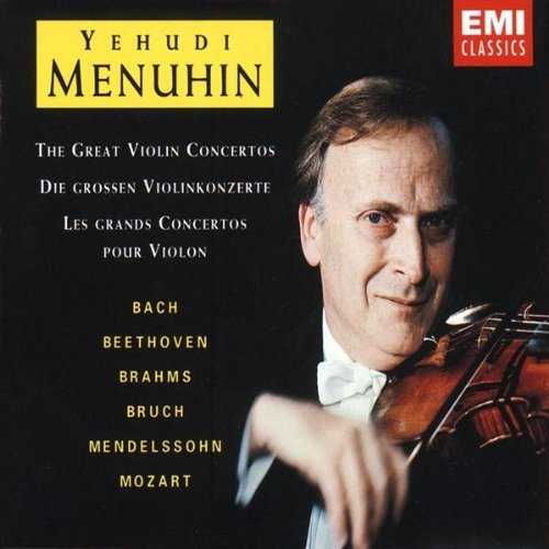 Yehundi Menuhin - The Great Violin Concertos (3 CD box set, APE)