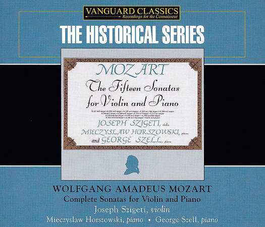 Szigeti, Horszowski, Szell: Mozart - Complete Sonatas for Violin and Piano (4 CD box set, FLAC)