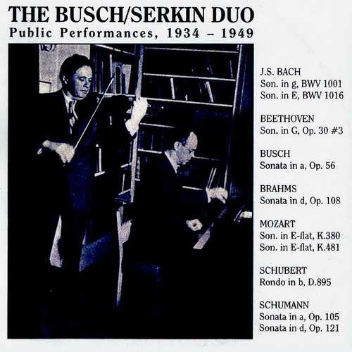 The Busch/Serkin Duo - Public Performances 1934-1949 (3 CD, FLAC)