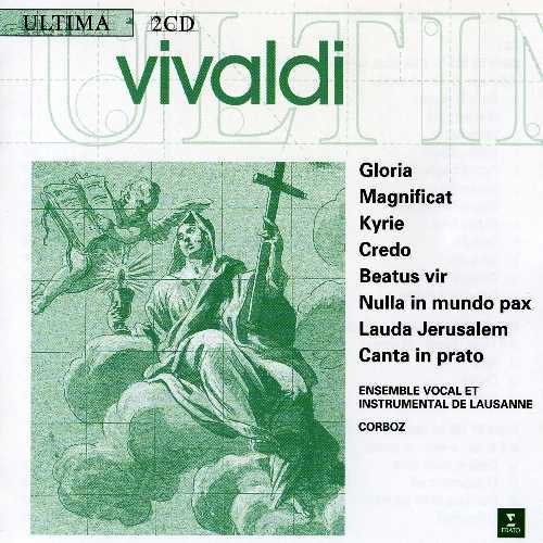 Corboz: Vivaldi - Gloria, Magnificat, Kyrie, Credo, Beatus Vir, Nulla in Mundo Pax, Lauda Jerusalem, Canta in Prato (2 CD, FLAC)