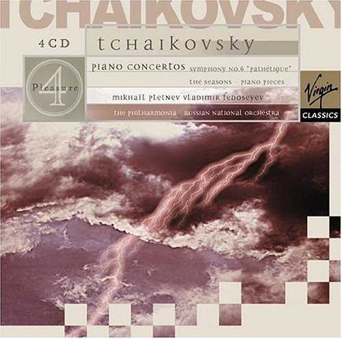 Pletnev: Tchaikovsky - Piano Concertos, Symphony Pathetique, The Seasons, Piano Pieces (4 CD box set, FLAC)