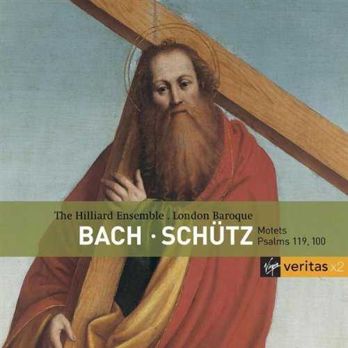 The Hilliard Ensemble, London Baroque: Bach - Motets, Schutz - Psalms 119, 100 (2 CD, APE)