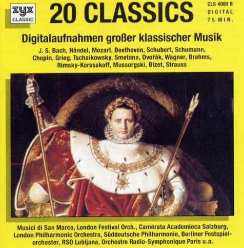 20 Classics Digitalaufnahmen grober klassischer Musik Vol.1, Vol.2 (2 CD, FLAC)