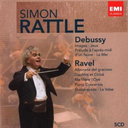 Simon Rattle conducts Debussy & Ravel (5 CD box set, APE)