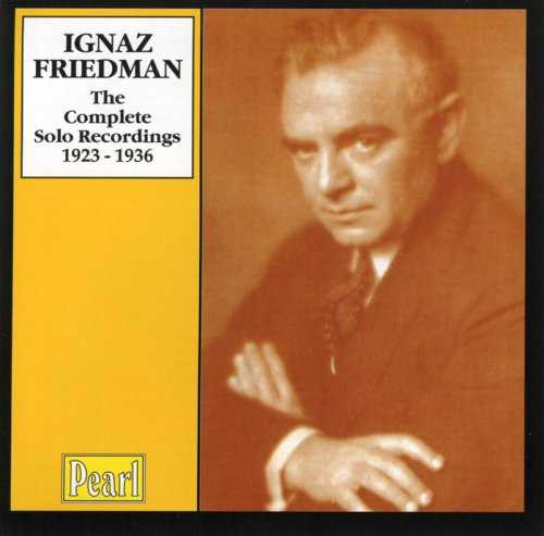 Ignaz Friedman - The Complete Solo Recordings 1923-1936 (4 CD box set, APE)
