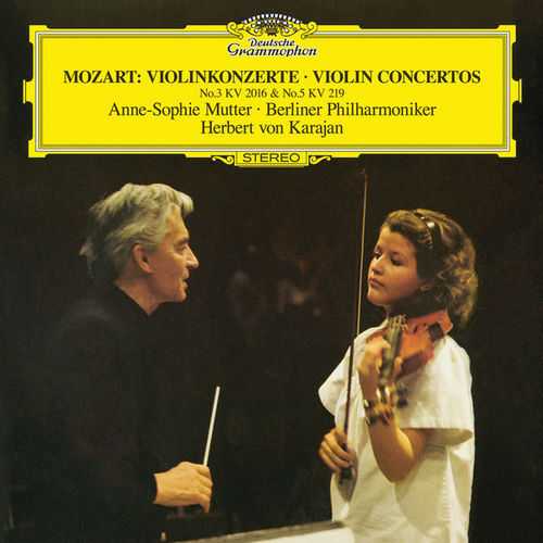 Mutter, Karajan: Mozart - Violin Concertos no.3 KV 216, no.5 KV 219 (24/96 FLAC)