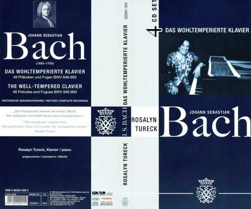 Rosalyn Tureck: Bach - The Well-Tempered Clavier (4 CD, APE)