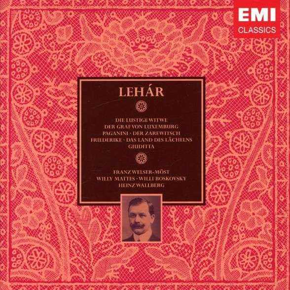 Franz Lehar: Die Lustige Witwe, Der Graf von Luxembourg, Paganini, Der Zarewitsch, Friederike, Das Land des Lachelns, Giuditta (13 CD box set, FLAC)
