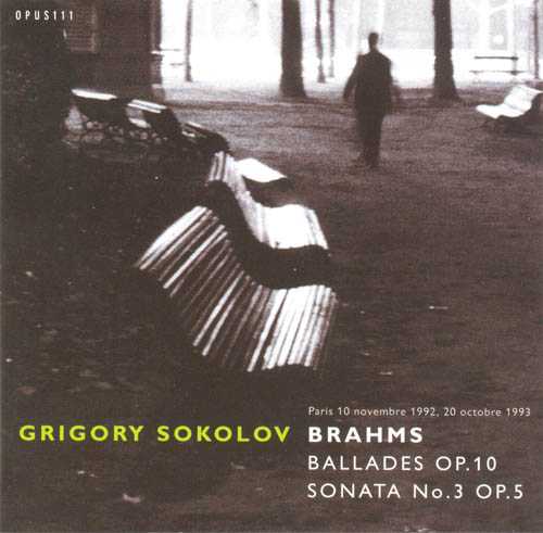 Sokolov: Brahms - Ballades op.10, Piano Sonata no.3 op.5 (APE)