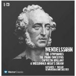 Masur: Mendelssohn - The Symphonies, The Piano Concertos, Capriccio Brilliant, A Midsummer Night's Dream (5 CD box set, FLAC)