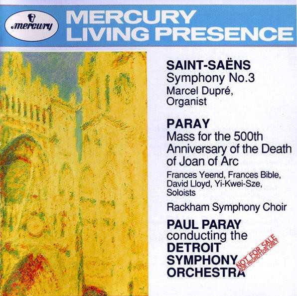 Saint-Saens - Symphony no.3, Paray - Mass for the 500th Anniversary of the Death of Joan of Arc (APE)