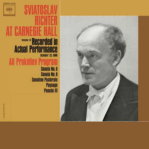 Sviatoslav Richter at Carnegie Hall: Prokofiev - Piano Works (24/88 FLAC)