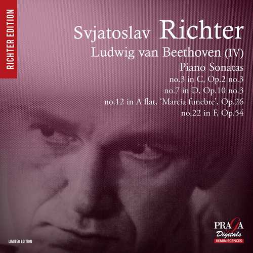 Richter: Beethoven (IV) - Piano Sonatas no. 3, 7, 12, 22 (SACD)