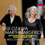 Argerich, Ozawa: Beethoven - Piano Concerto no.2, Grieg- Holberg Suite (24/96 FLAC)