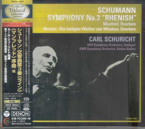 Schuricht: Schumann - Symphony no.3, Manfred Overture, Nicolai - Die lustigen Weiber von Windsor (SACD)