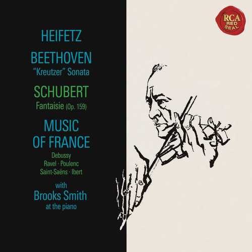 Heifetz: Beethoven - "Kreutzer" Sonata, Schubert - Fantasie, Music of France (24/192 FLAC)