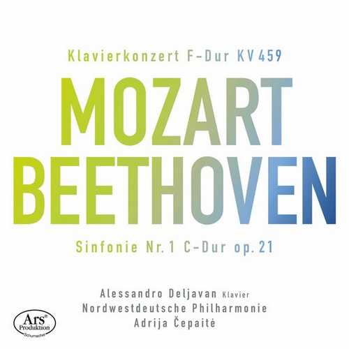Deljavan, Čepaitė: Mozart - Piano Concerto no.19, Beethoven - Symphony no.1 (FLAC)