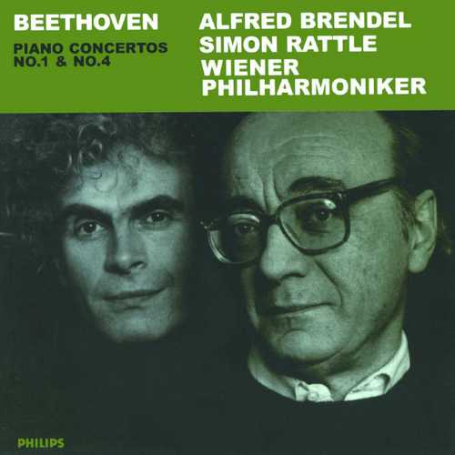 Brendel, Rattle: Beethoven - Piano Concertos no.1 & 4 (FLAC)