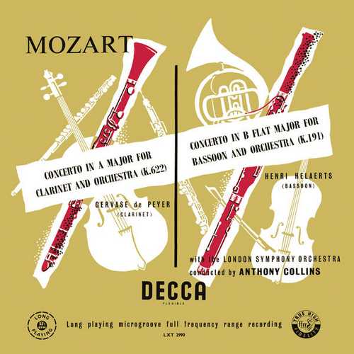 Collins: Mozart - Symphony no.33, Clarinet Concerto & Bassoon Concerto (FLAC)