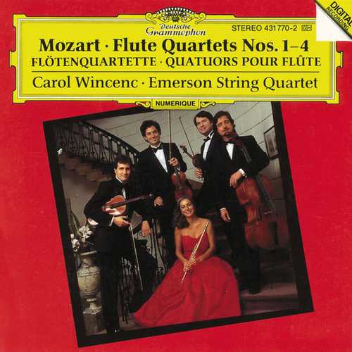 Wincenc, Emerson String Quartet: Mozart - Flute Quartets no.1-4 (FLAC)