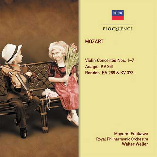 Fujikawa, Weller: Mozart - Violin Concertos no.1-7, Adagio, Rondos (FLAC)