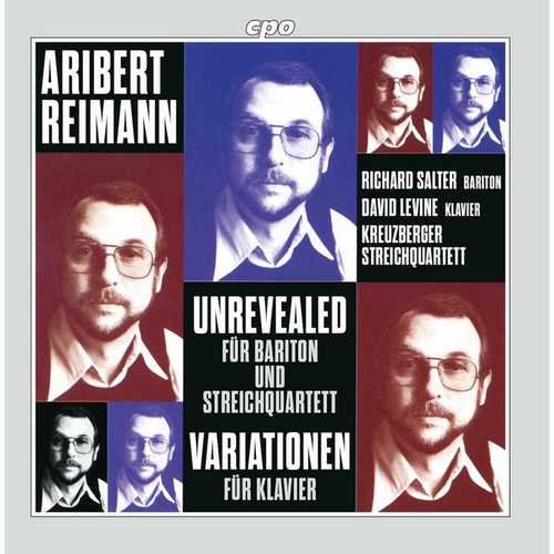 Salter, Levine: Aribert Reimann - Unrevealed, Variations for Piano (FLAC)
