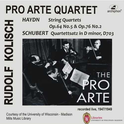 Pro Arte Quartet: Haydn, Schubert - String Quartets (FLAC)