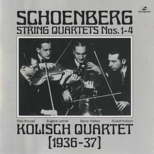 Kolisch Quartet: Schoenberg - String Quartets no.1-4 (FLAC)