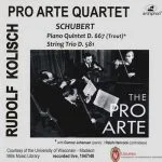 Pro Arte Quartet: Schubert - Piano Quintet D.667 Trout, String Trio D.581 (FLAC)