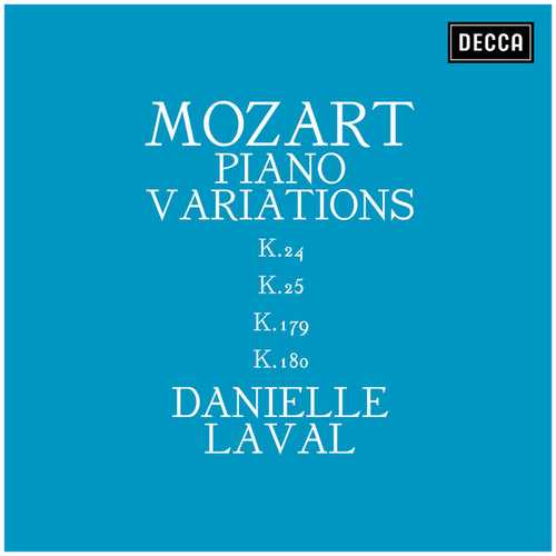 Danielle Laval: Mozart - Piano Variations K.24, K.25, K.179, K.180 (FLAC)