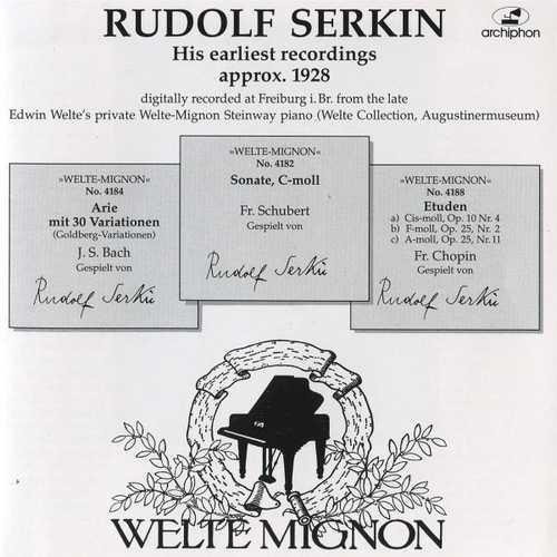 Rudolf Serkin - His Earliest Recordings (FLAC)