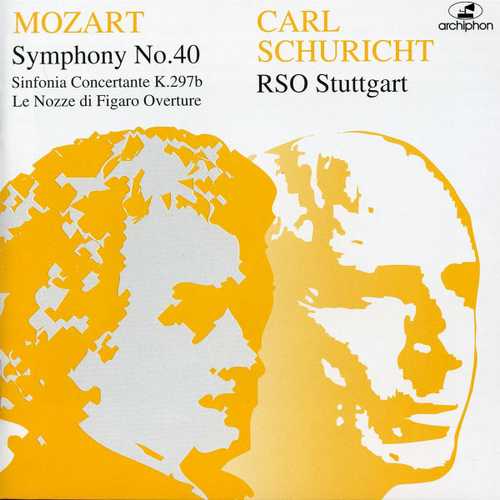 Schuricht: Mozart - Symphony no.40, Sinfonia Concertante, La Nozze di Figaro (FLAC)