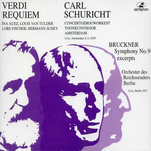 Schuricht: Verdi - Requiem; Bruckner - Symphony no.9 (FLAC)
