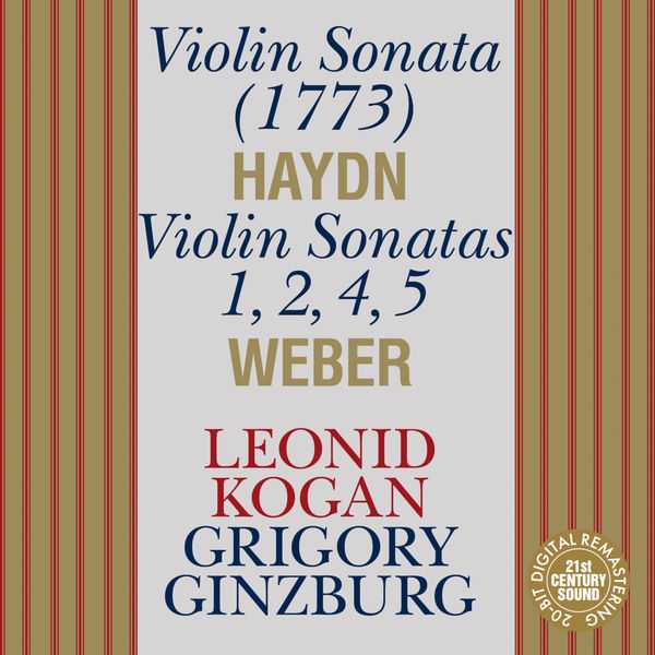 Leonid Kogan, Grigory Ginsburg: Haydn, Weber - Violin Sonatas (FLAC)