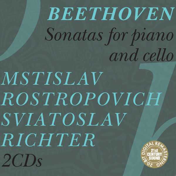Rostropovich, Richter: Beethoven - Sonatas for Piano and Cello (FLAC)