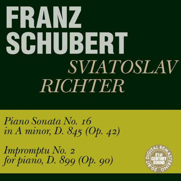 Sviatoslav Richter: Schubert - Piano Sonata no.16, Impromptu no.2 (FLAC)