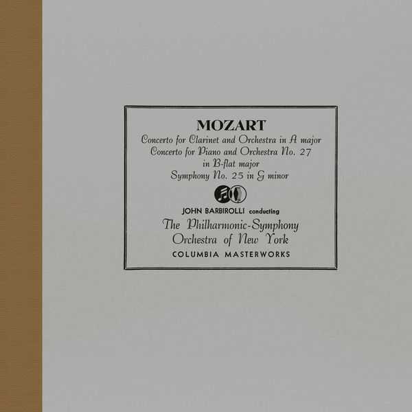 Barbirolli: Mozart - Concerto for Clarinet, for Piano, Symphony no.25 (24/96 FLAC)