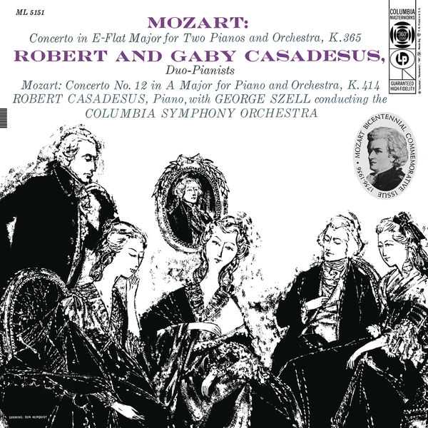 Casadesus, Szell: Mozart - Piano Concertos no.10, 12 (24/192 FLAC)