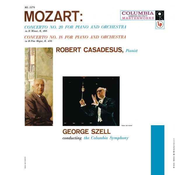 Casadesus, Szell: Mozart - Piano Concertos no.18, 20 (24/192 FLAC)