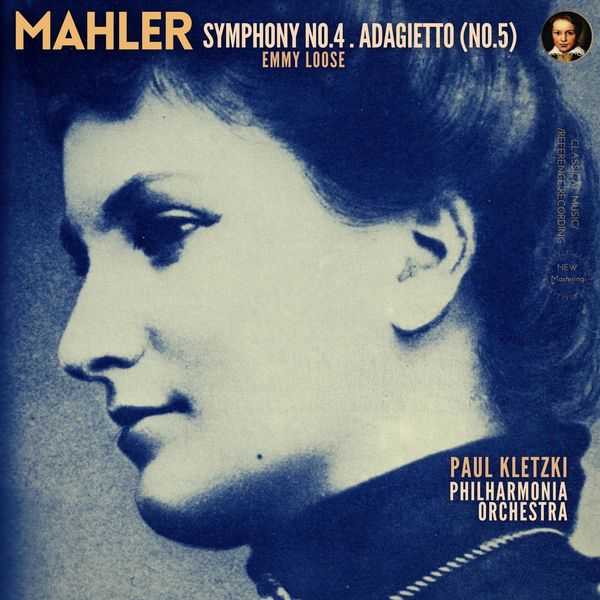 Emmy Loose, Paul Kletzki: Mahler - Symphony no.4, Adagietto (no.5) (24/44 FLAC)