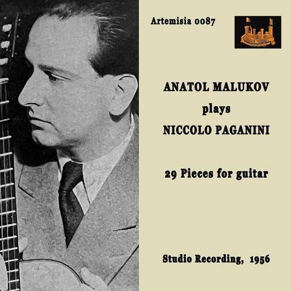 Anatol Malukov plays Niccolò Paganini: 29 Pieces for Guitar (FLAC)