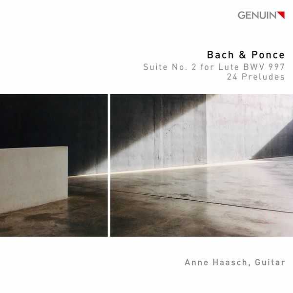 Anne Haasch: Bach & Ponce - Suite no.2 for Lute BWV 997, 24 Preludes (24/96 FLAC)