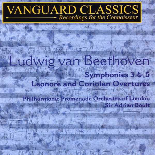 Boult: Beethoven - Symphonies no.3 & 5, Leonore and Coriolan Overture (FLAC)