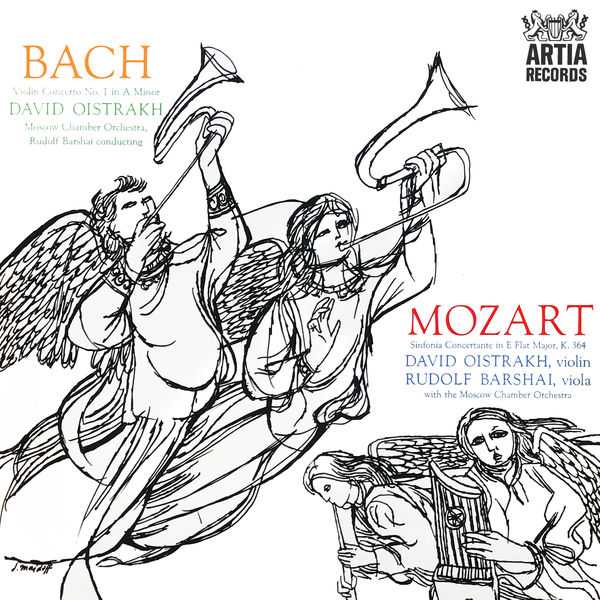 Oistrakh, Barshai: Bach - Violin Concerto no.1 in A Minor; Mozart - Sinfonia Concertanta in E Flat Major K.364 (24/96 FLAC)