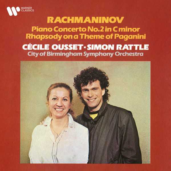 Cécile Ousset, Simon Rattle: Rachmaninov - Piano Concerto no.2, Rhapsody on a Theme of Paganini (FLAC)