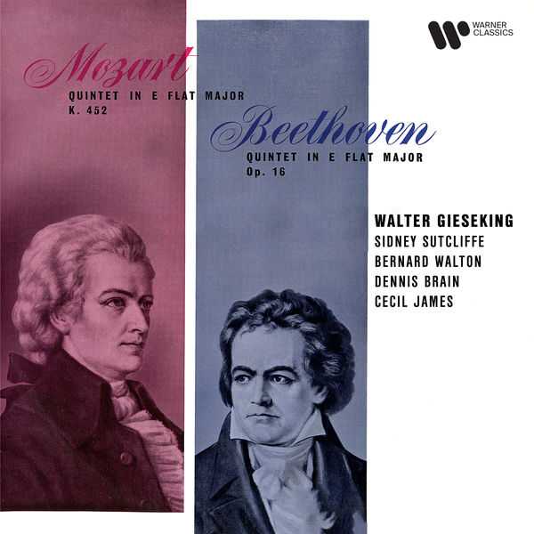 Gieseking, Sutcliffe, Walton, Brain, James: Mozart - Quintet in E Flat Major K452; Beethoven - Quintet in E Flat Major op.16 (FLAC)