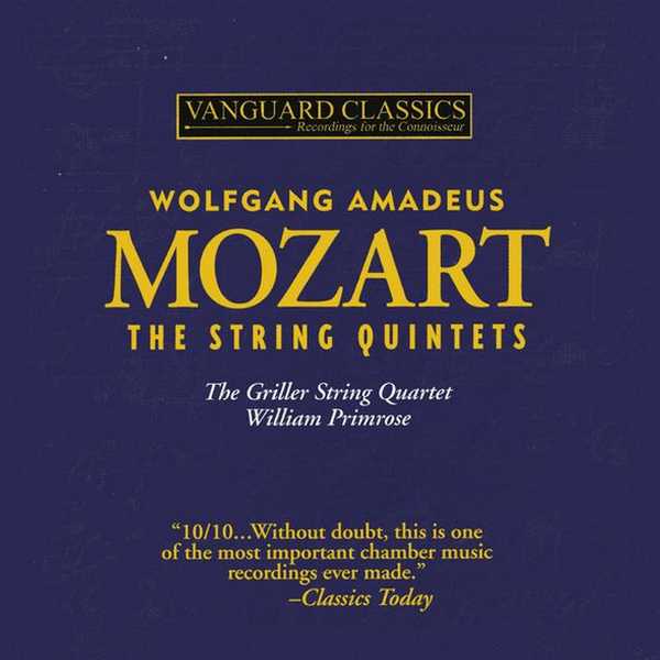 Griller String Quartet, William Primrose: Mozart - Complete String Quintets (FLAC)